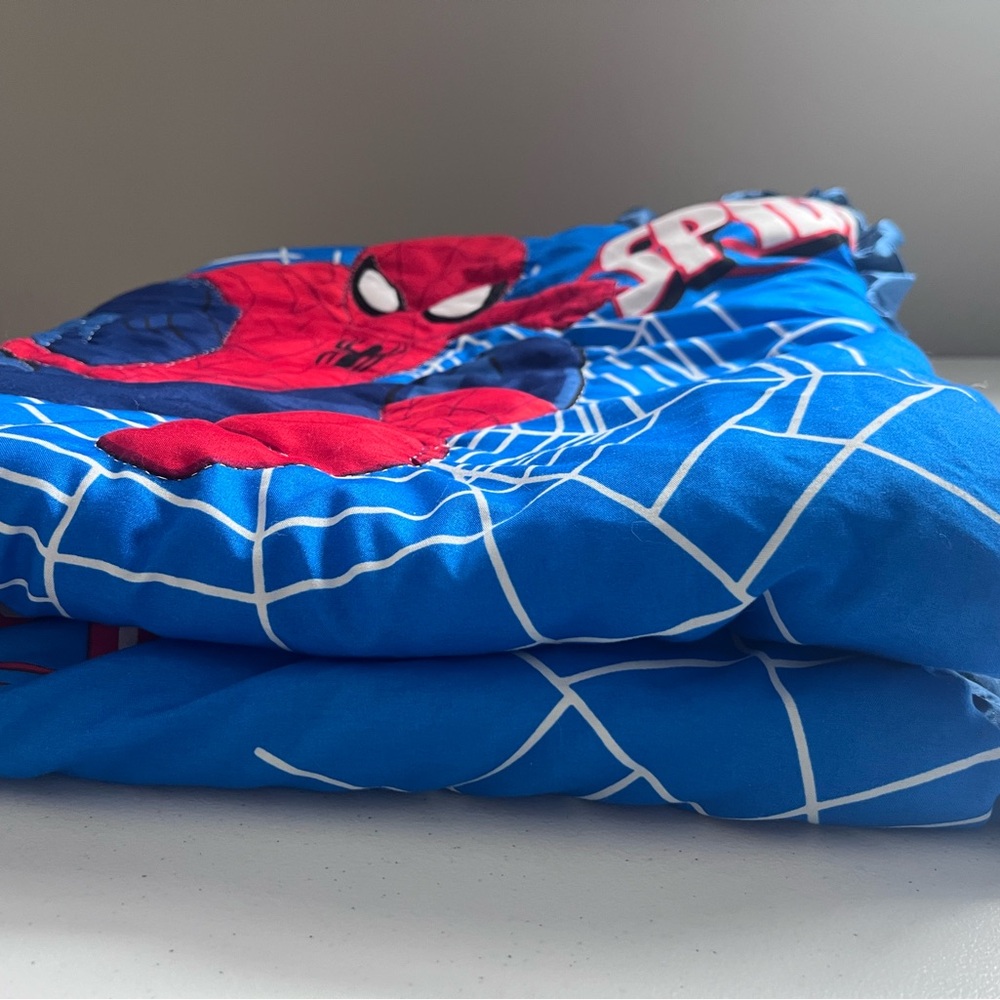 Handmade Supehero Spider-Man Kids Quilt One Of Kind - Picture 8 of 8